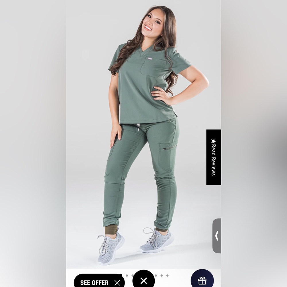 Code NXT Olive Scrub Set - Picture 3 of 3